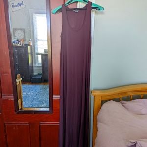 Vince sleeveless jersey knit purple xsmall maxi dress